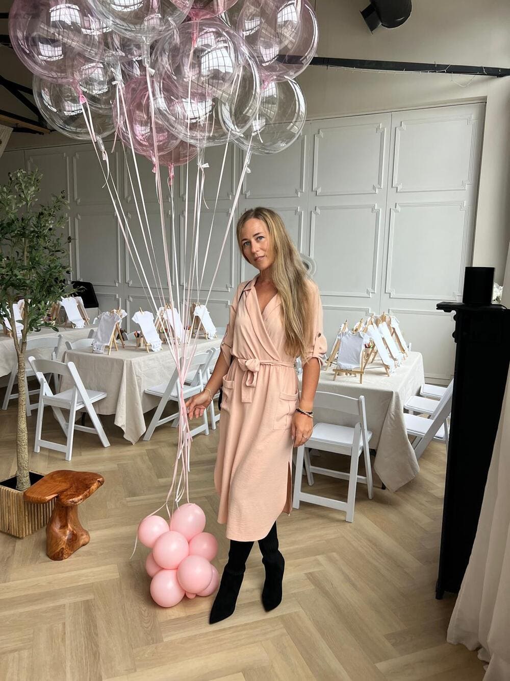Opening ceremony balloon decoration for a corporate event