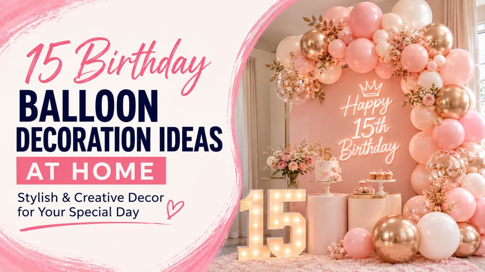 15 Birthday Balloon Decoration Ideas at Home