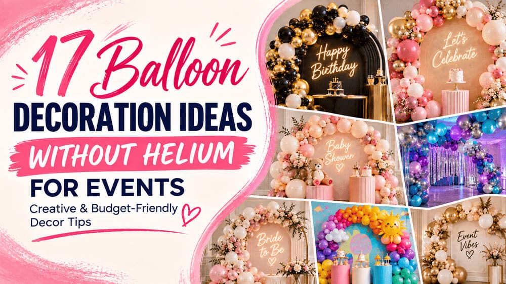 17 Balloon Decoration Ideas Without Helium