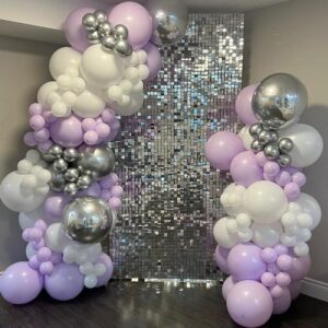 Balloon Garland & Shimmer Backdrop Package rental