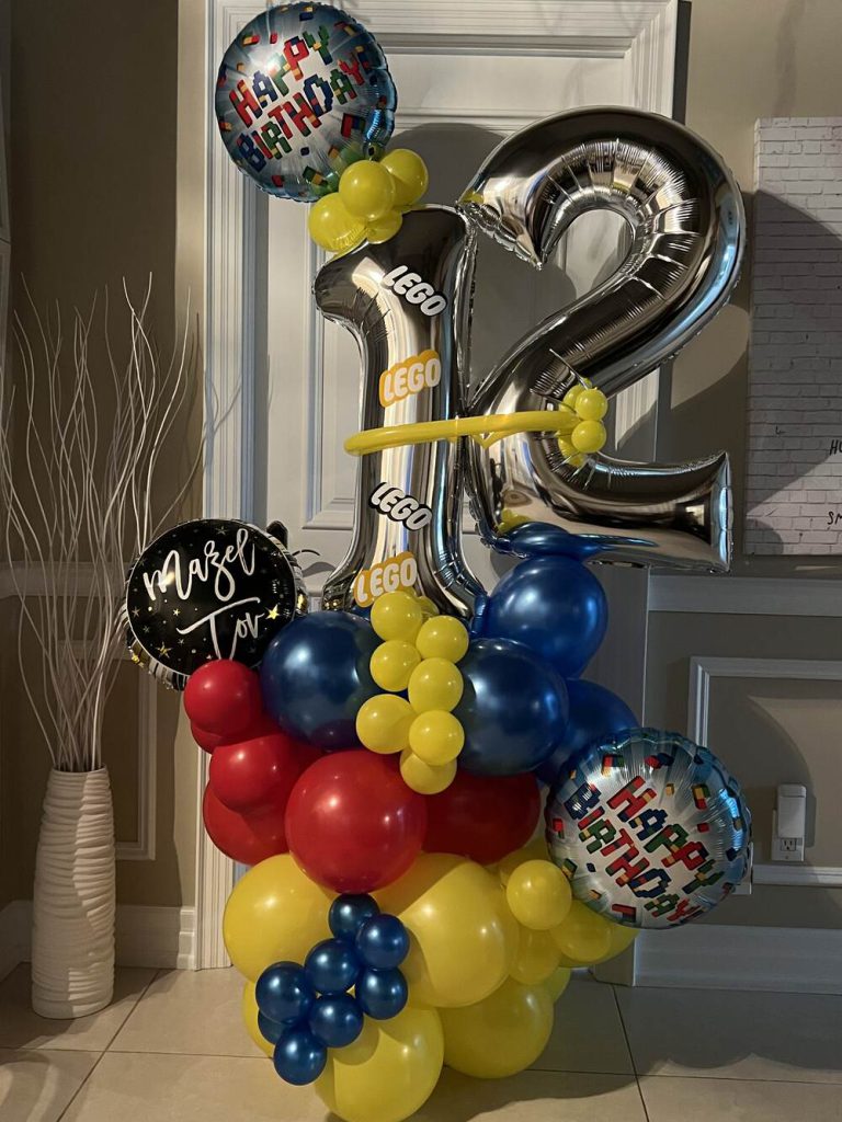 Birthday balloon decoration setup in Toronto