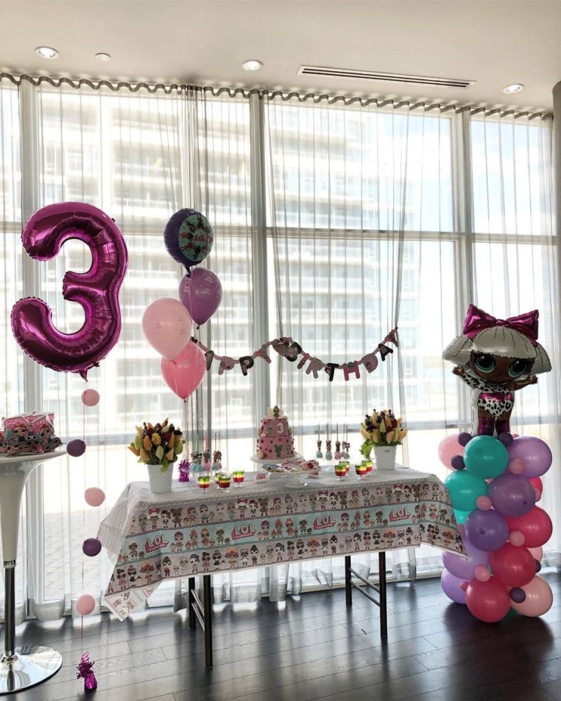 Flower Balloon Decoration for Birthday Celebrations