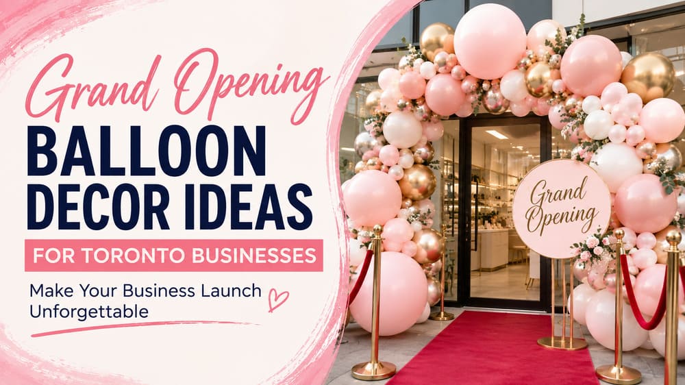 Grand Opening Balloon Decor Ideas for Toronto Businesses