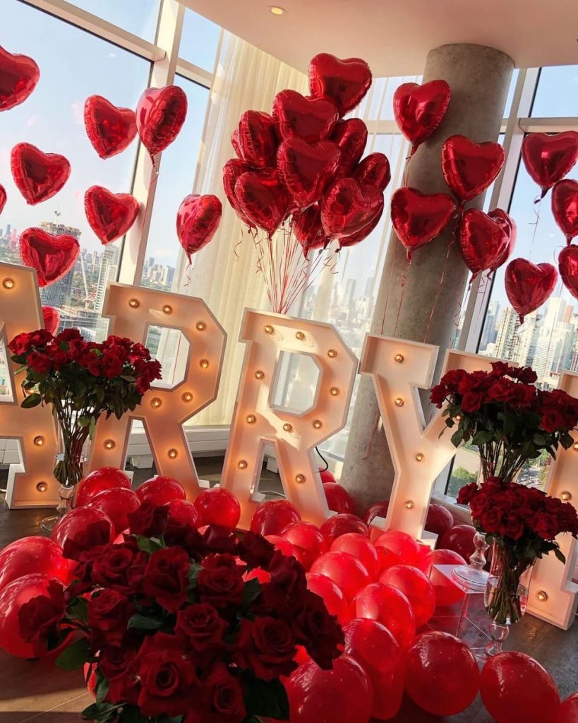 Proposal Balloon Decoration