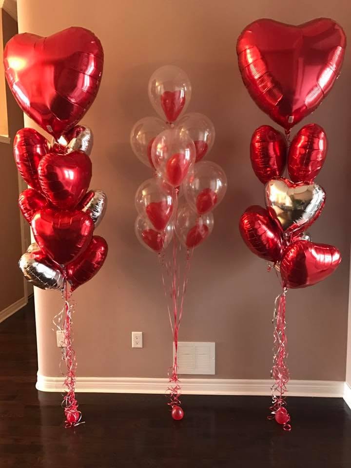 Romantic Balloon Decoration for Engagement Celebrations