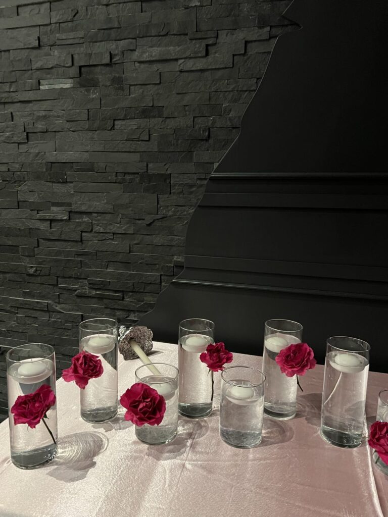 Bat Mitzvah Floral Table Decor