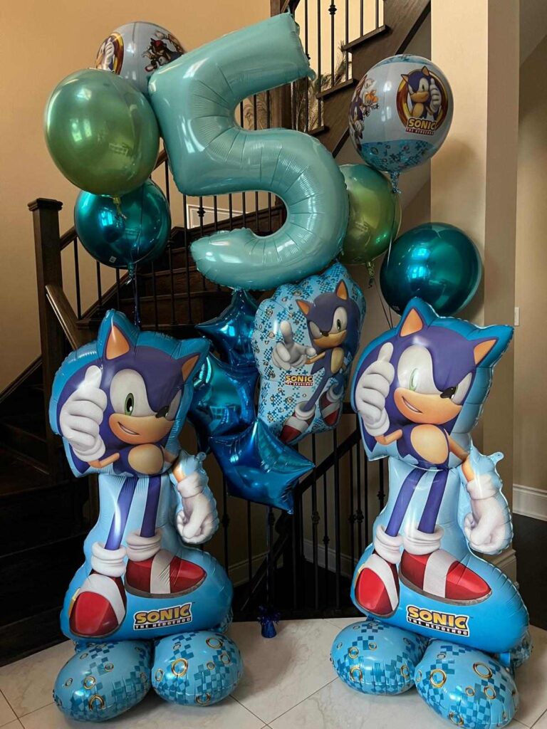 Sonic 5th Birthday Balloon Decor
