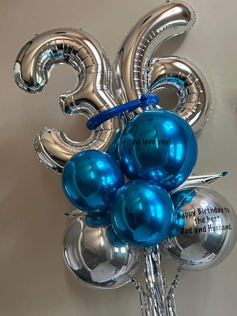 36th Birthday Balloon Bouquet Decor