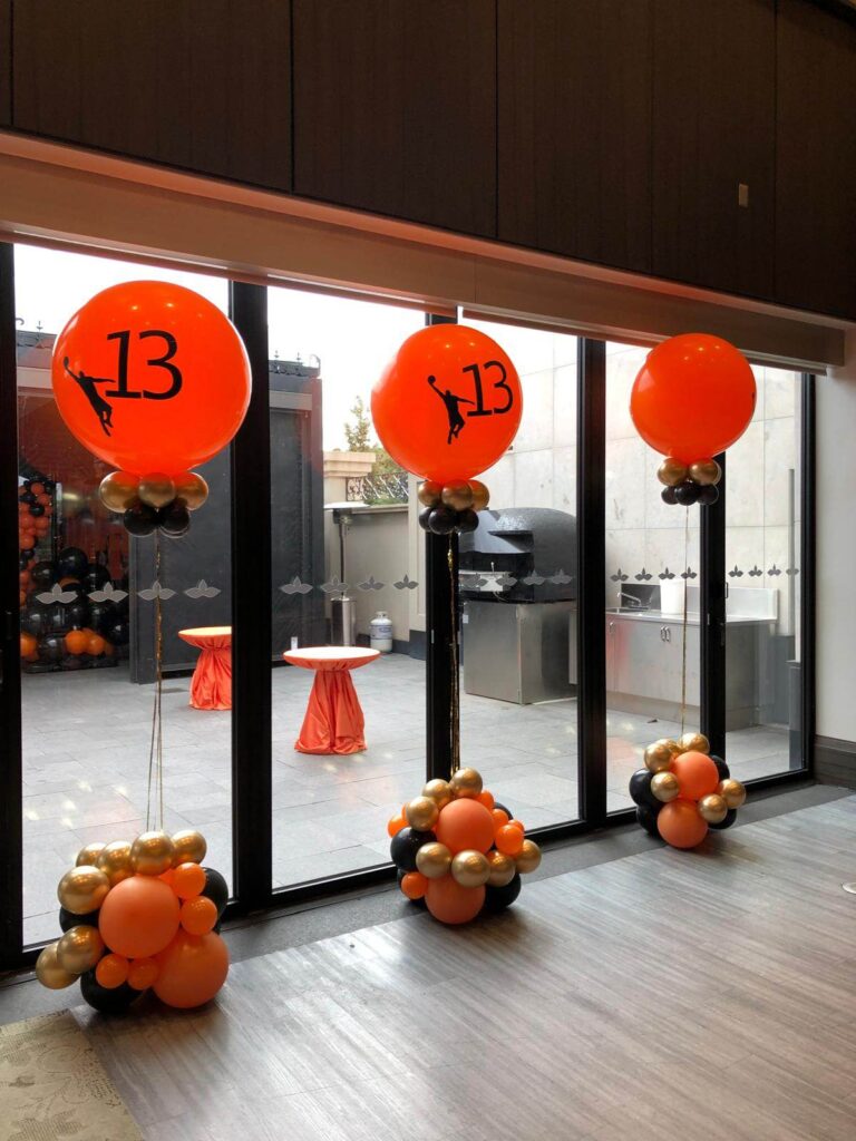 Basketball Theme Balloon Decor