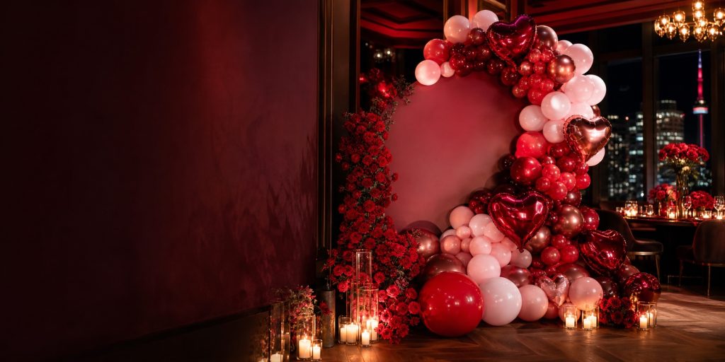 Valentine’s Day Balloon Decor Hero