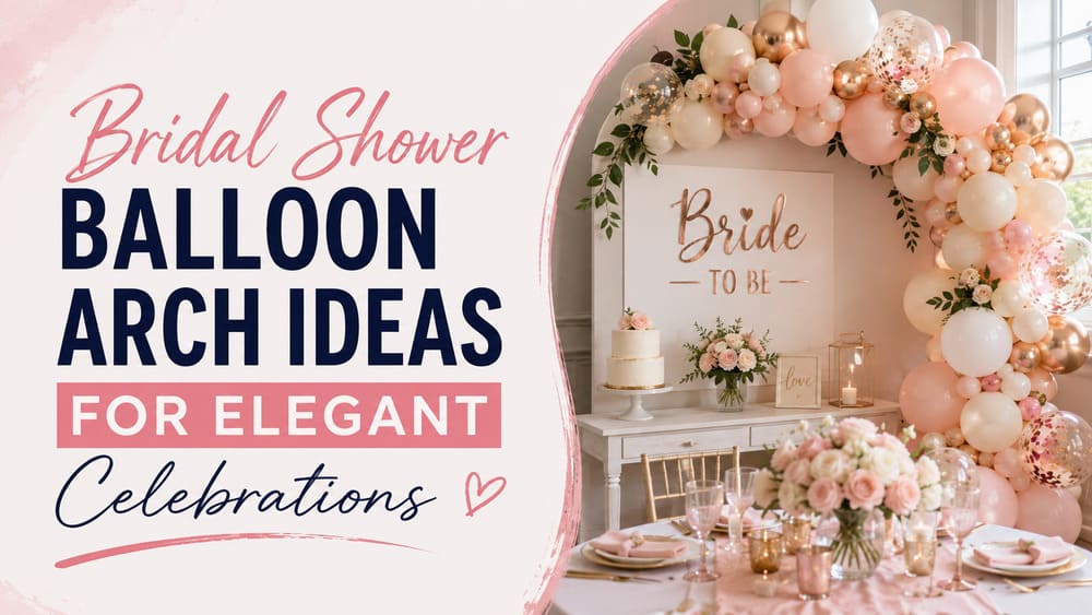 Bridal Shower Balloon Arch Ideas for Elegant Celebrations