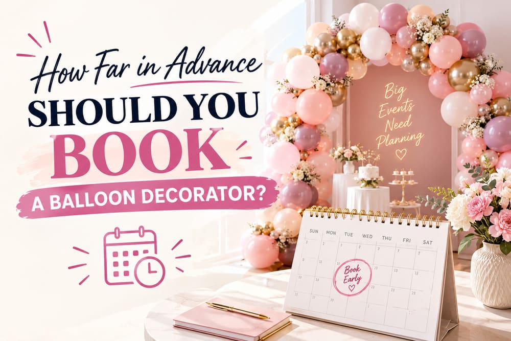 How Far in Advance Should You Book a Balloon Decorator