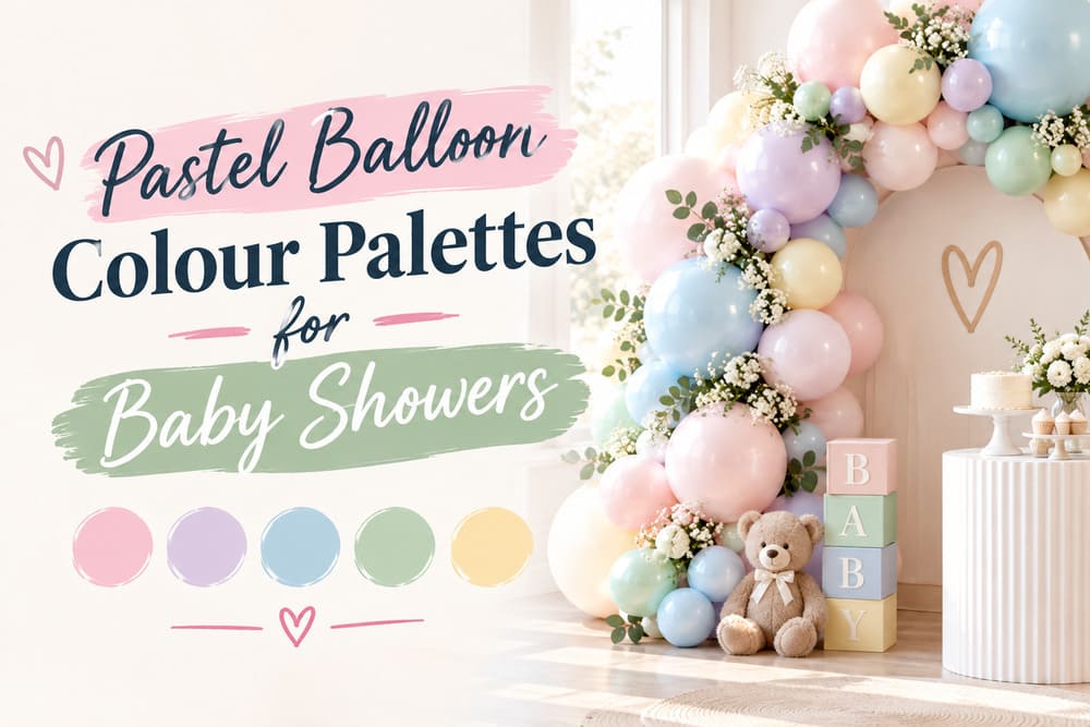 Pastel Balloon Colour Palettes for Baby Showers
