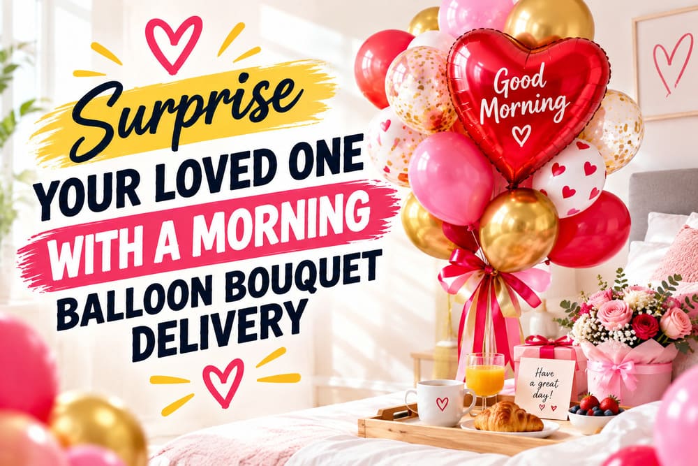 Surprise Your Loved One with a Morning Balloon Bouquet Delivery