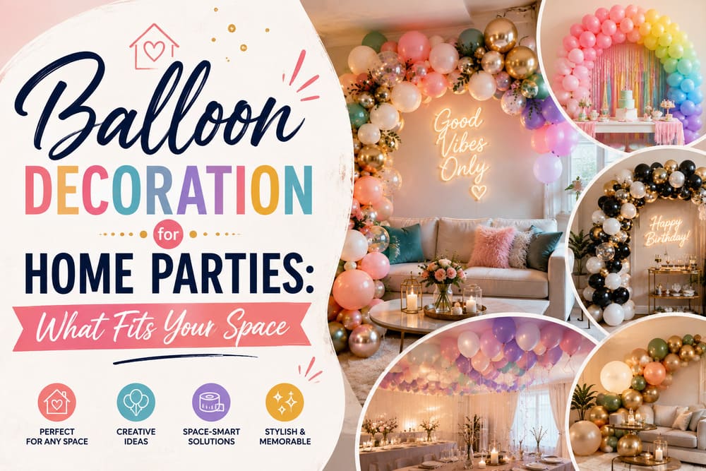 balloon decoration for home parties